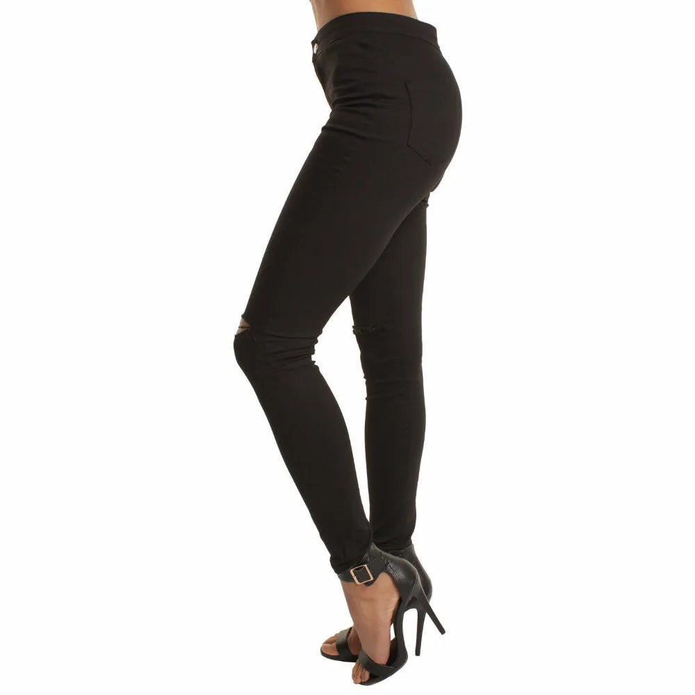 Magas Derekú Skinny Jeans – Kényelmes és Divatos
