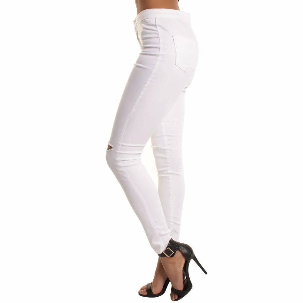 Magas Derekú Skinny Jeans – Kényelmes és Divatos