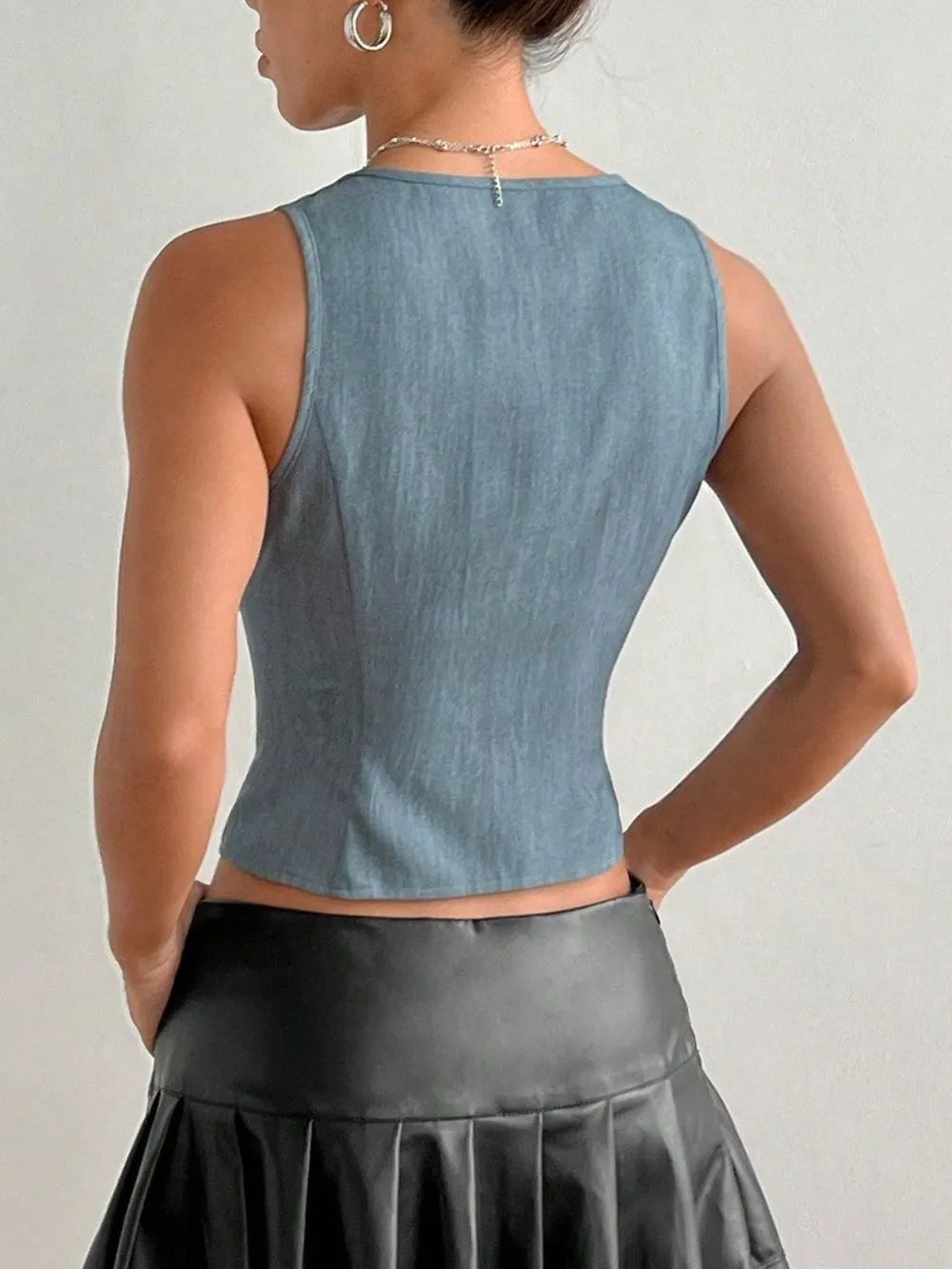 Fűzős Crop Top