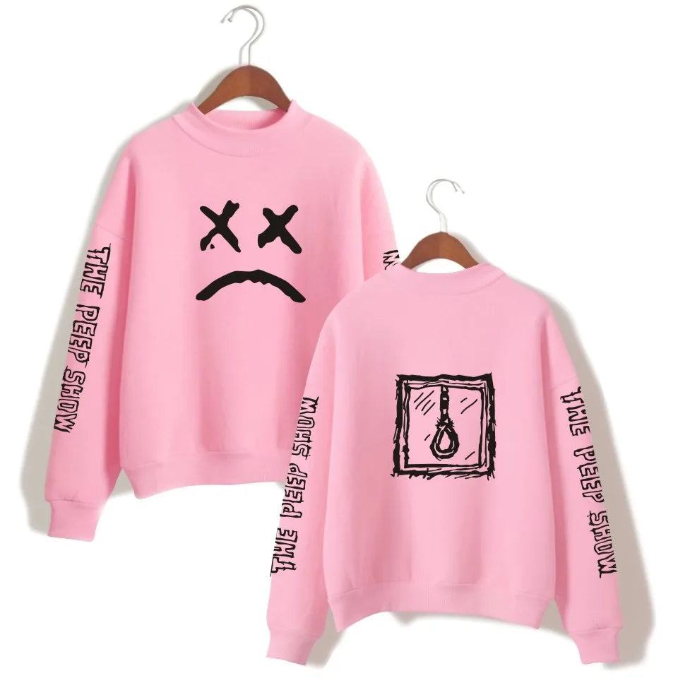 Lil Peep stílusú oversized pulóver – vagány megjelenés, maximális kényelem