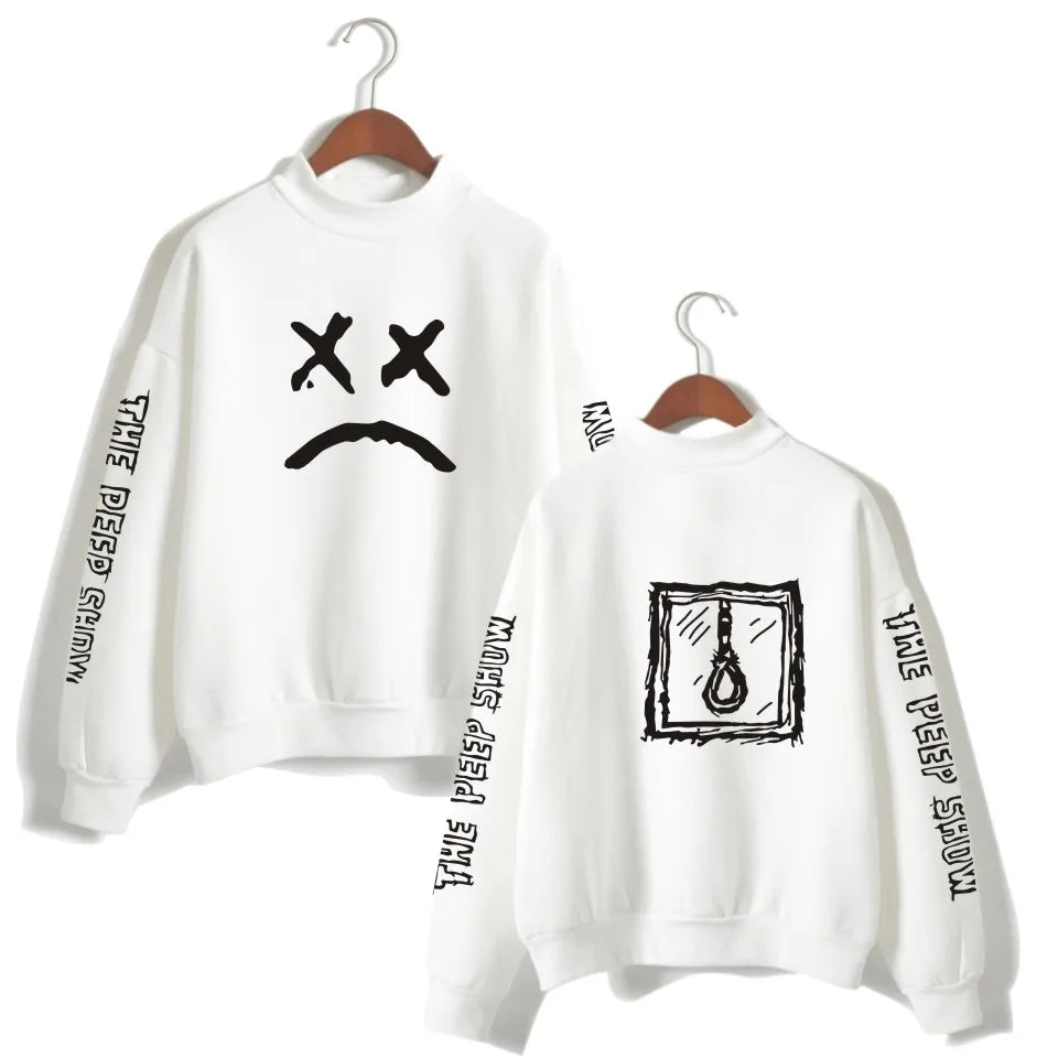 Lil Peep stílusú oversized pulóver – vagány megjelenés, maximális kényelem