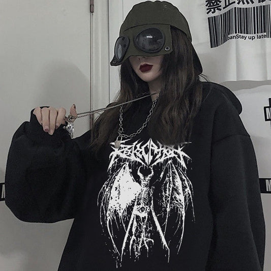 Unisex hip hop stílusú pulóver – titokzatos megjelenéshez