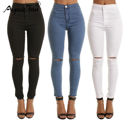 Magas Derekú Skinny Jeans – Kényelmes és Divatos