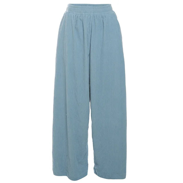 Corduroy oversized női nadrág – laza és stílusos mindennapokra