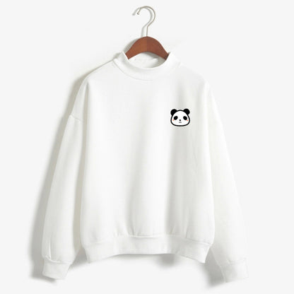 Kawaii Panda Hoodies – Harajuku Stílusú, Puha, Meleg Női Pulóver