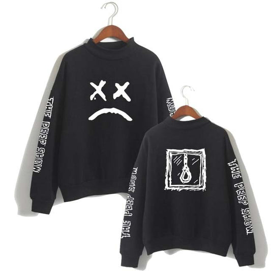 Lil Peep stílusú oversized pulóver – vagány megjelenés, maximális kényelem