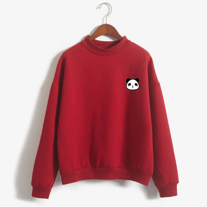 Kawaii Panda Hoodies – Harajuku Stílusú, Puha, Meleg Női Pulóver