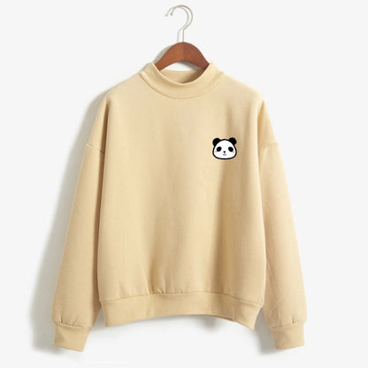 Kawaii Panda Hoodies – Harajuku Stílusú, Puha, Meleg Női Pulóver